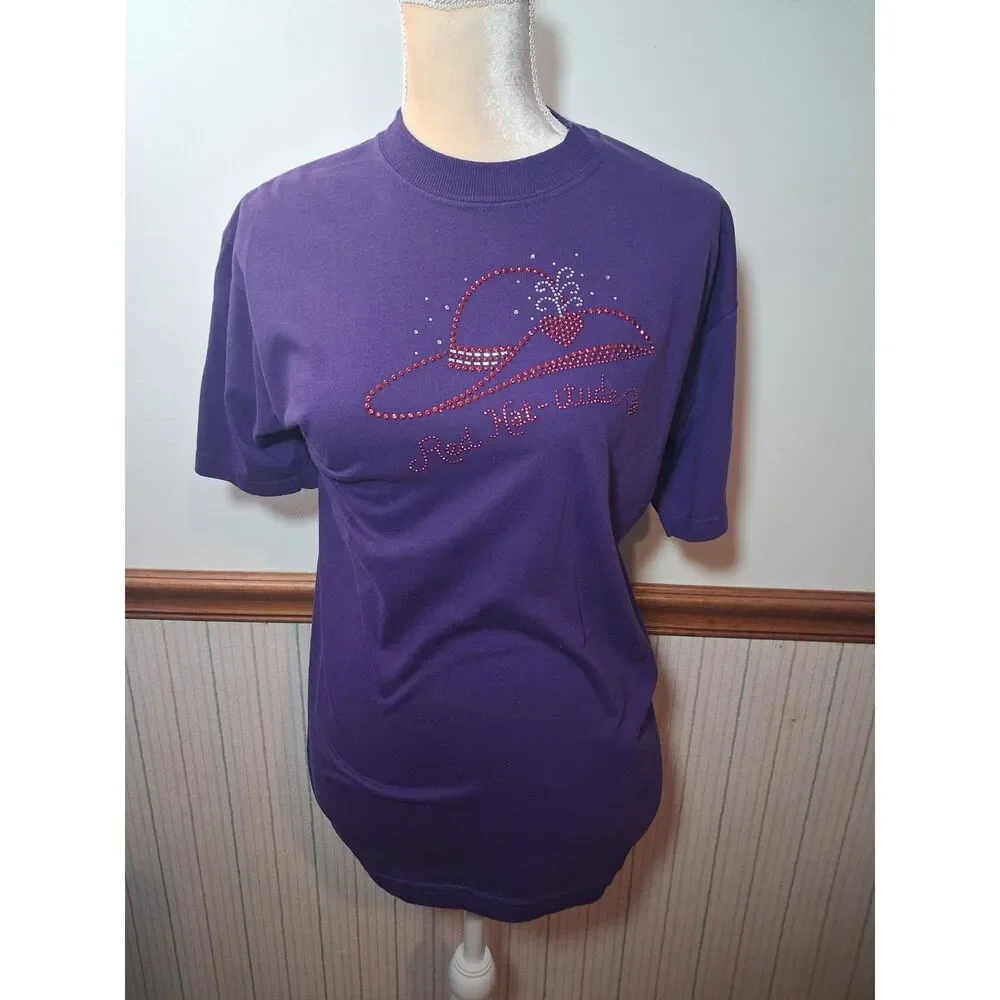 Red hat Ladies Society Purple LS Shirt & matching T-Shirt - Size M